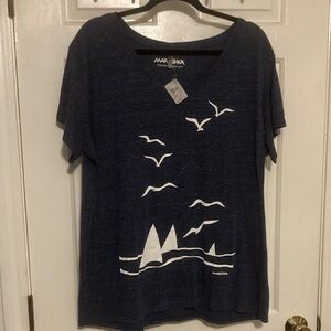 LAST CHANCE 🎁 NWT Marüshka Sailboat Ocean Tee